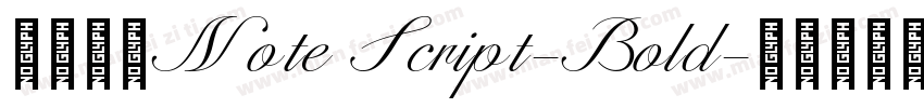 三极字库Note Script-Bold字体转换